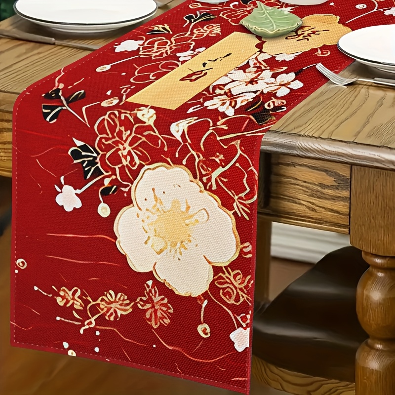 Christmas Table Runner - 1 buah taplak meja berbentuk hati