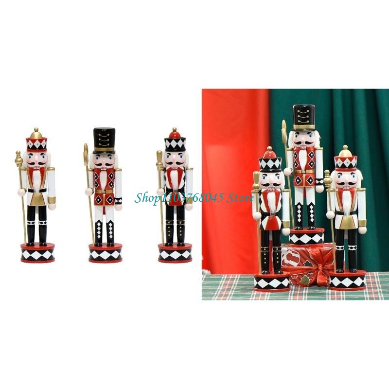 Nutcracker Figurine - R53F Ornamen Mainan Patung Raja Pemecah