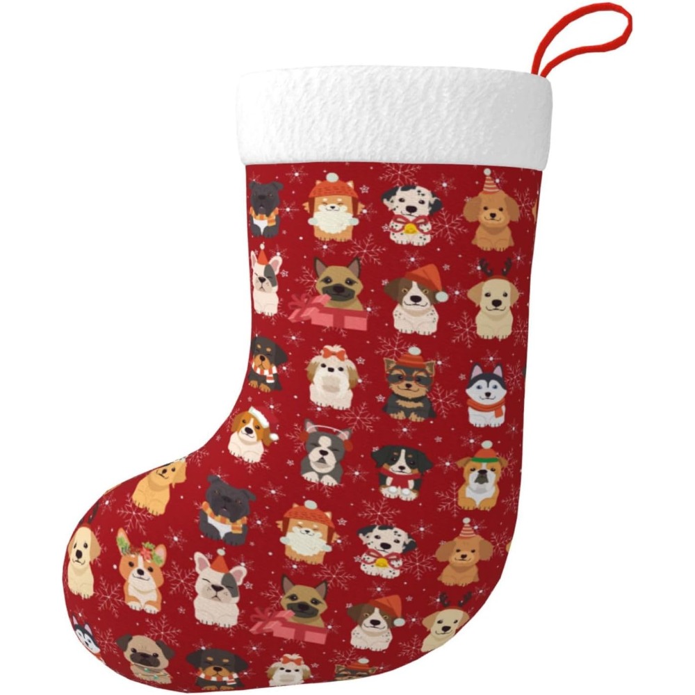 Christmas Stocking Hanging - Ornamen Gantungan Kaus Kaki Natal Anjing