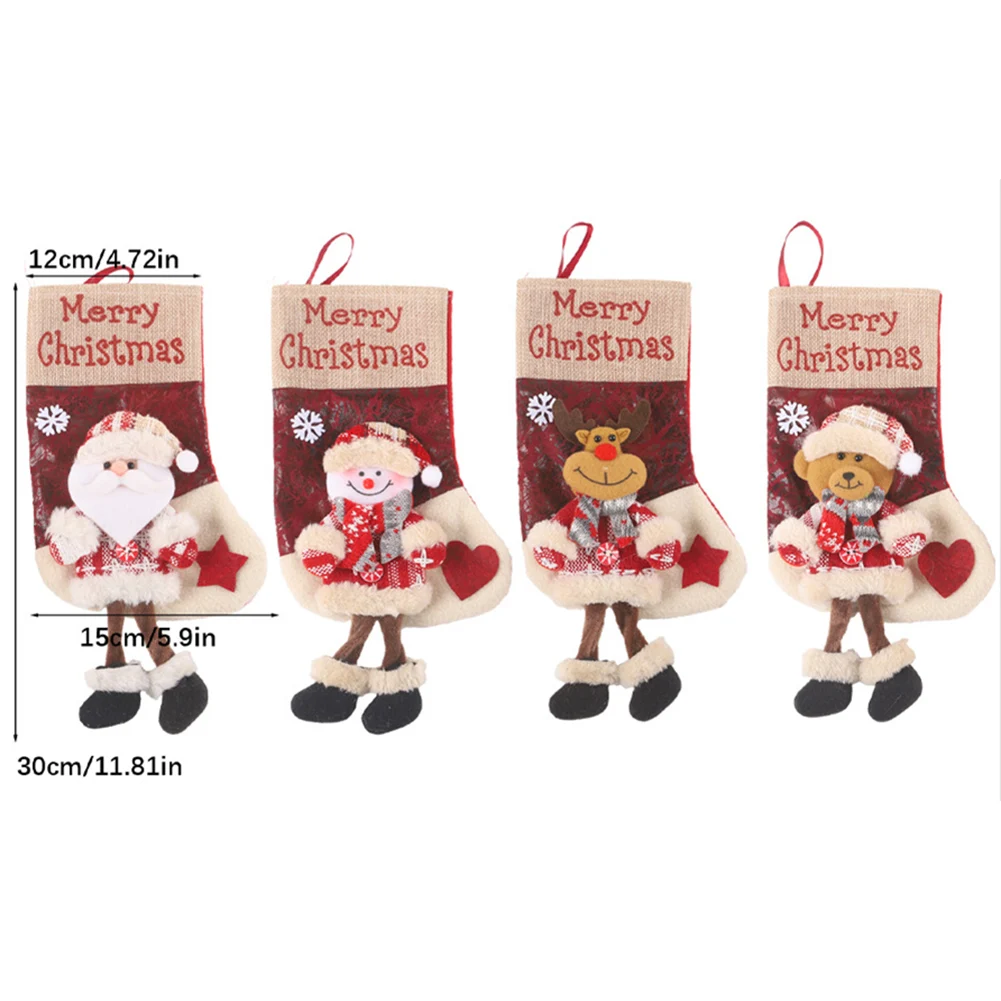 Christmas Stocking Hanging - Kaus Kaki Natal Santa Besar untuk