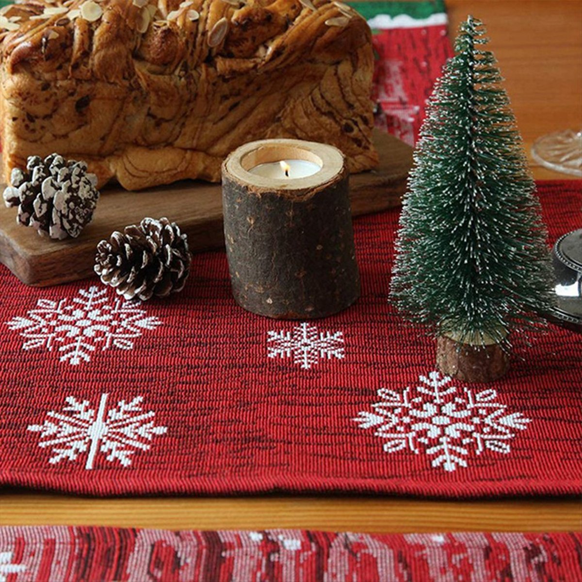 Christmas Table Runner - ABDD HOT Taplak Meja Natal, -Taplak