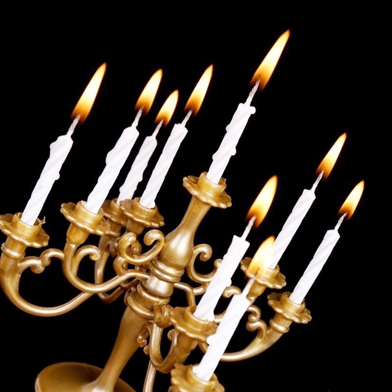 Holiday Candle Set - 2026 9Pcs/Set Lilin dan Penyangga Lilin