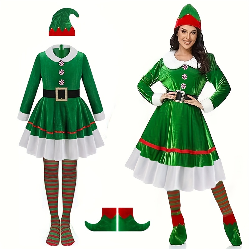 Elf Costume Christmas - 5 Buah Set Kostum Elf Natal