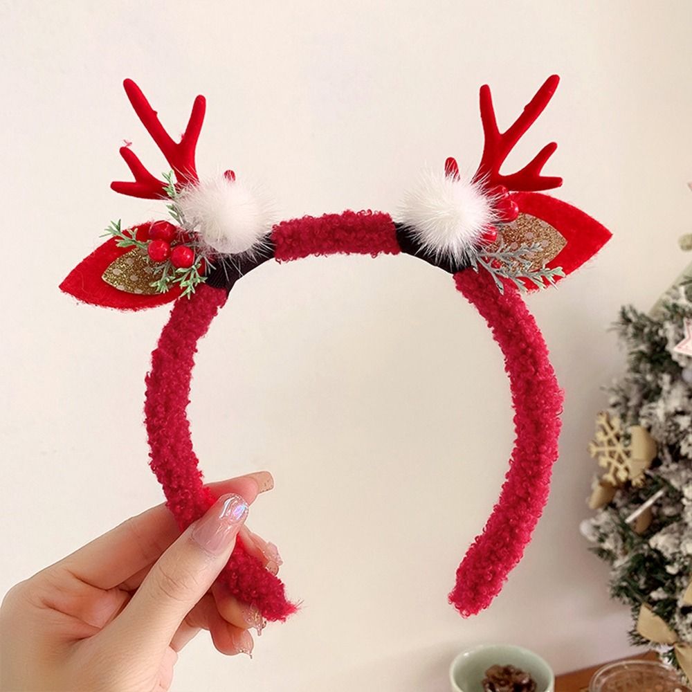 Hiasan Natal yang Lucu, Headba - Reindeer Antlers Headband ulasan dan harga