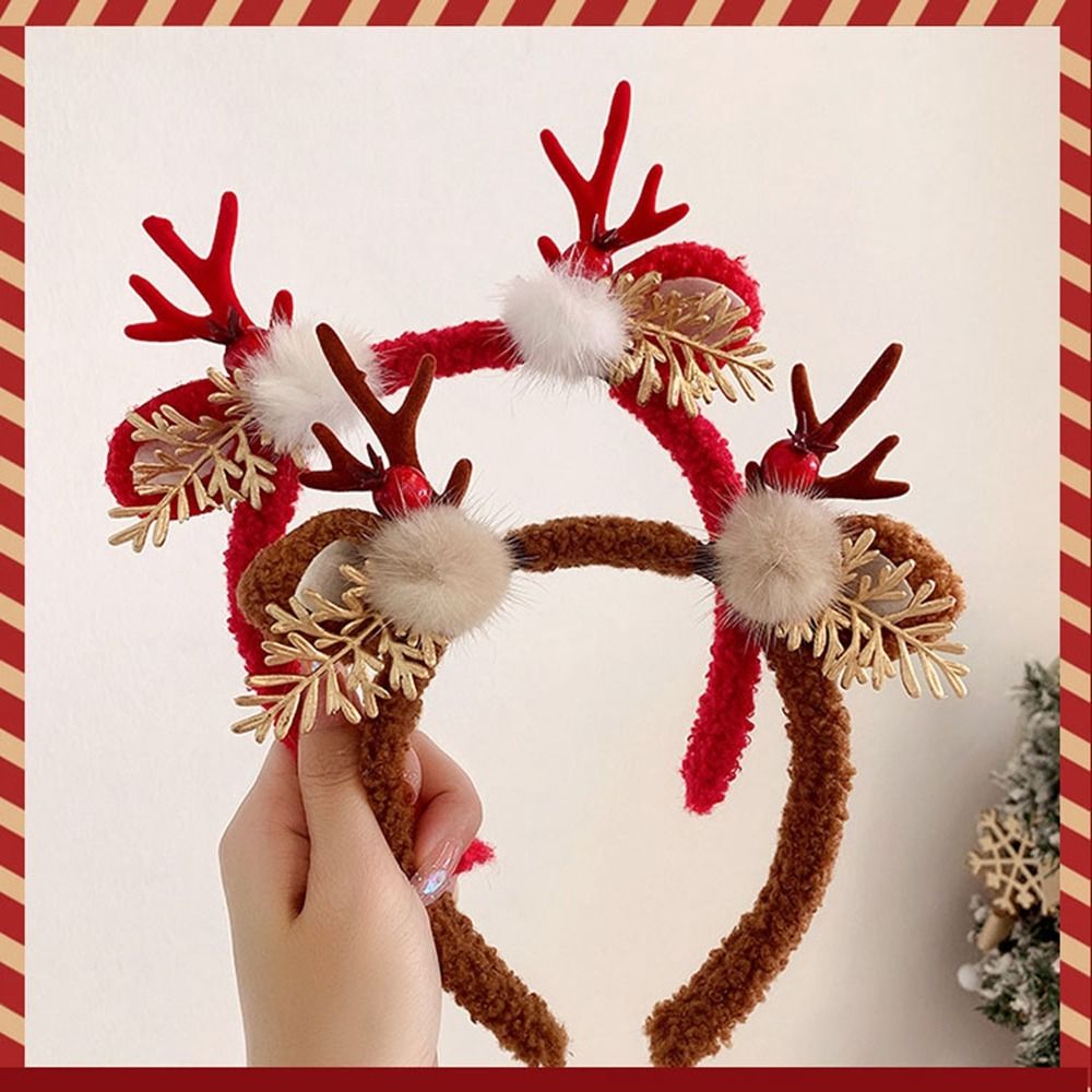 Hiasan Natal yang Lucu, Headba - Reindeer Antlers Headband ulasan dan harga