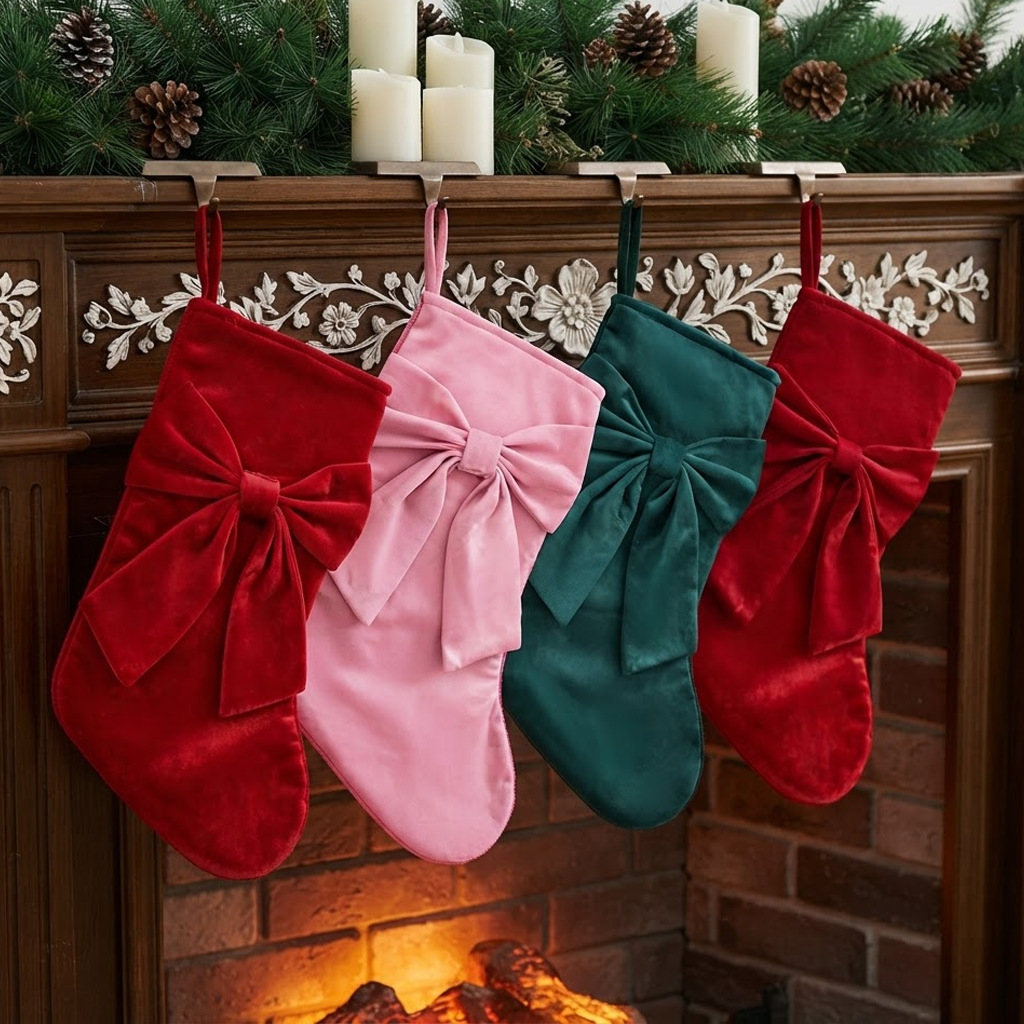 1 buah Kaus Kaki Natal, Tas Ha - Christmas Stocking Hanging ulasan dan harga