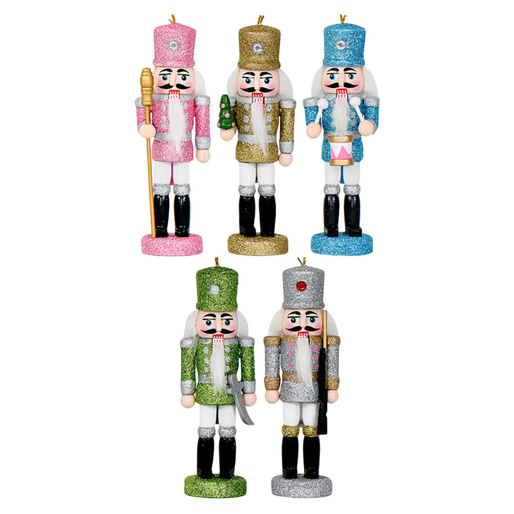 5 Buah Ornamen Natal Prajurit  - Nutcracker Figurine ulasan dan harga