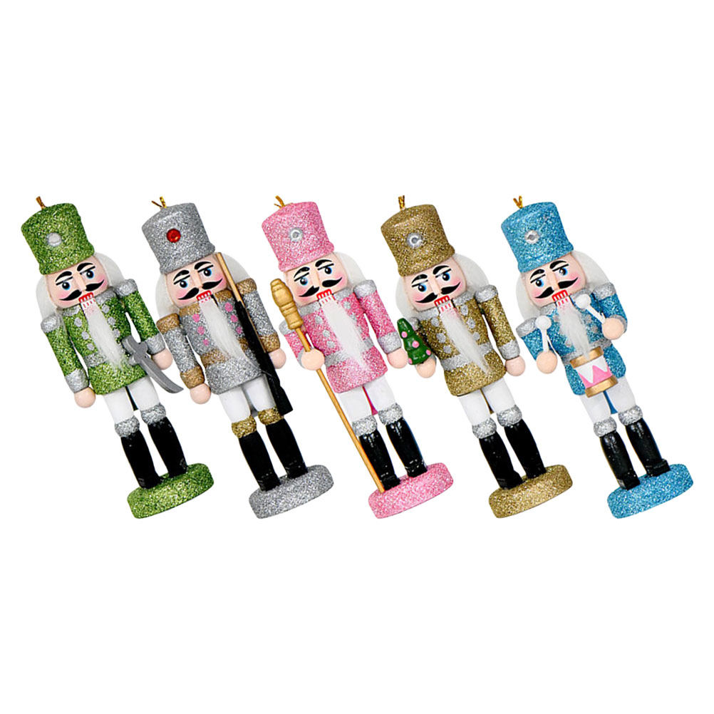 5 Buah Ornamen Natal Prajurit  - Nutcracker Figurine ulasan dan harga