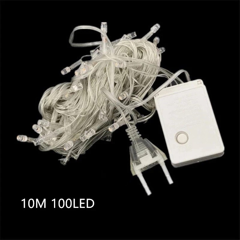 110V 220V 10M 100 Lampu LED Ra - Christmas Lights Outdoor ulasan dan harga