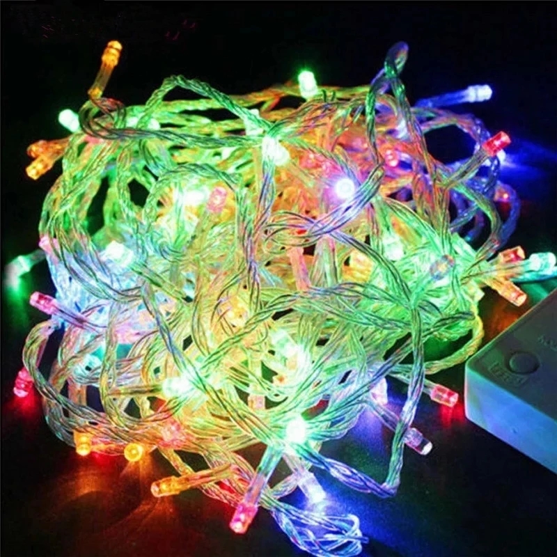 110V 220V 10M 100 Lampu LED Ra - Christmas Lights Outdoor ulasan dan harga