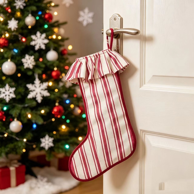 Stoking Lingkaran Gantung Ruff - Christmas Stocking Hanging ulasan dan harga