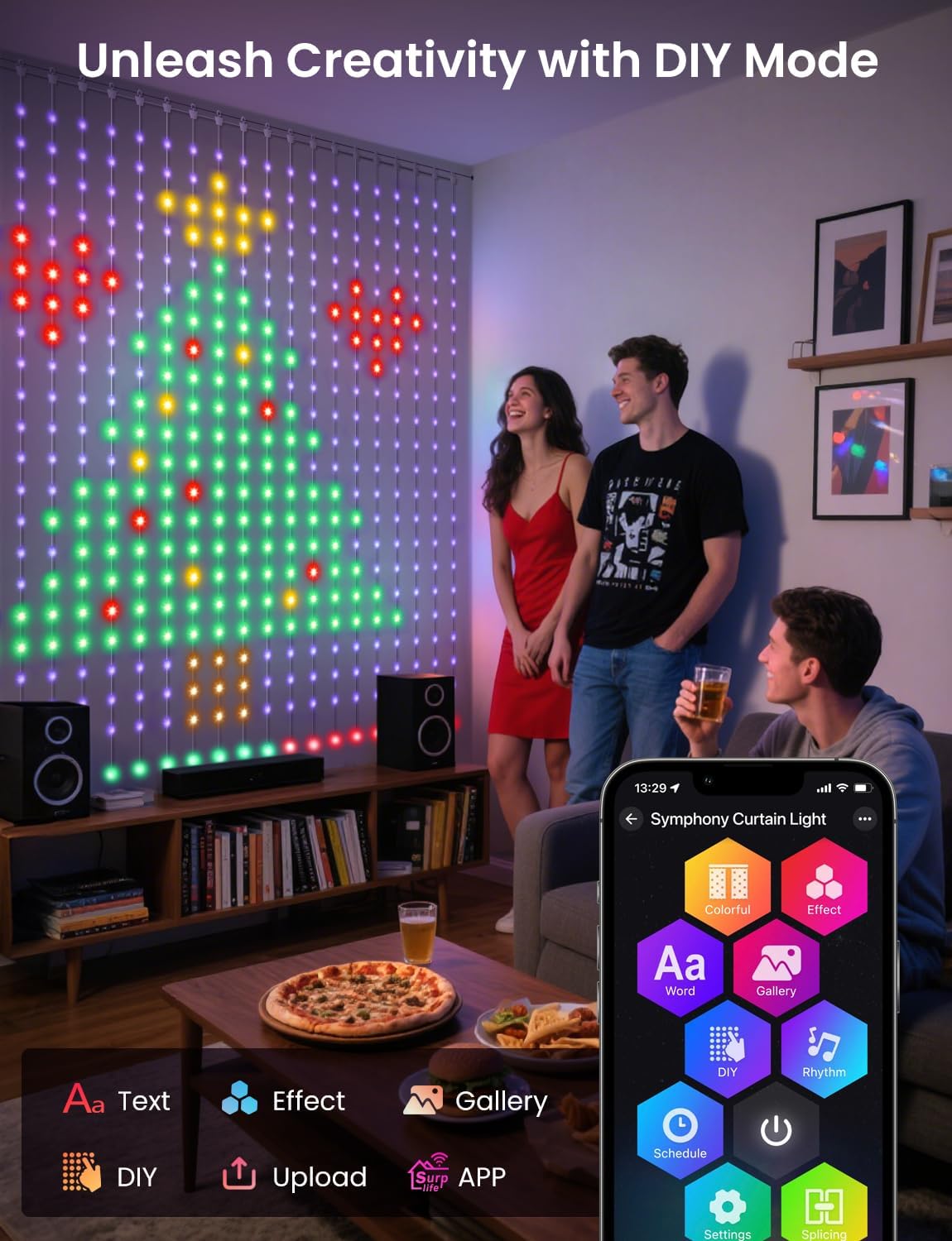Lampu Tirai Peri Pintar Kontro - Led Fairy String Lights ulasan dan harga