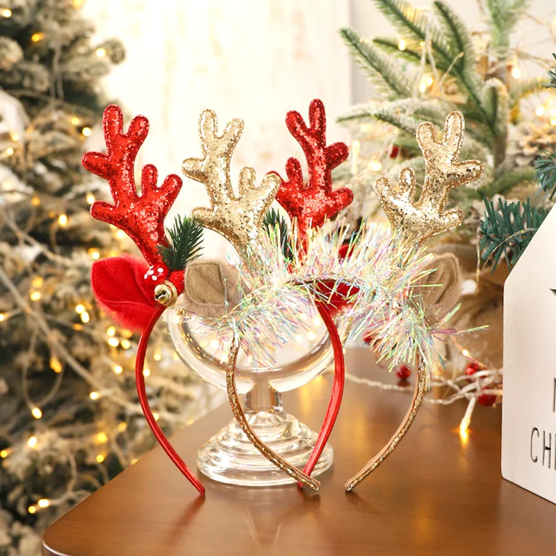 Bando Tanduk Rusa Berkilauan P - Reindeer Antlers Headband ulasan dan harga