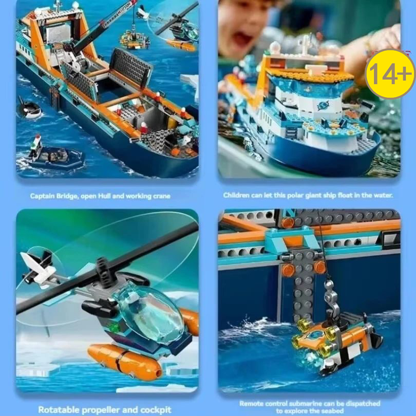 Kapal Penjelajah Seri Laut Dal - Lego Set City ulasan dan harga