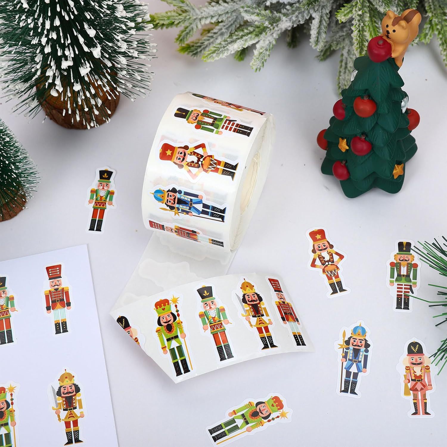 1000 Buah (1 Rol) Stiker Tema  - Nutcracker Figurine ulasan dan harga