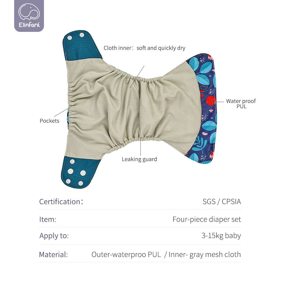 Elinfant Set popok kain, Set p - Pampers Diaper Premium Care ulasan dan harga