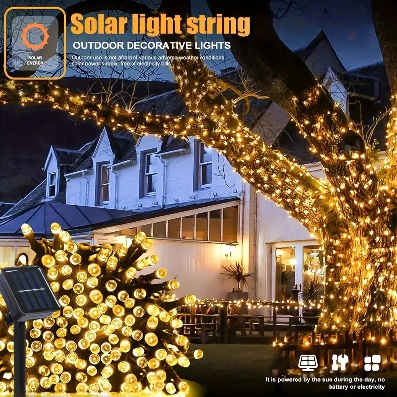 Lampu Peri Luar Ruangan Tenaga - Christmas Lights Outdoor ulasan dan harga