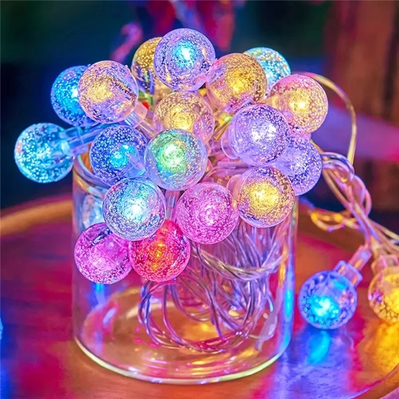Lampu Peri LED Bola Kristal Be - Led Fairy String Lights ulasan dan harga