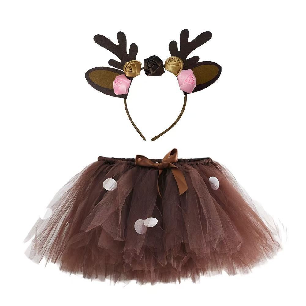 Rok Tutu Rusa Berbulu untuk Pe - Reindeer Antlers Headband ulasan dan harga