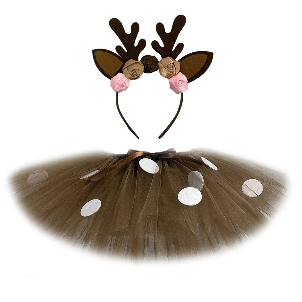 Rok Tutu Rusa Berbulu untuk Pe - Reindeer Antlers Headband ulasan dan harga