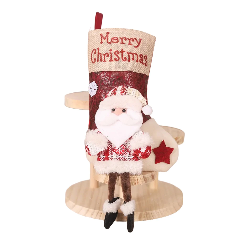 Kaus Kaki Natal Santa Besar un - Christmas Stocking Hanging ulasan dan harga