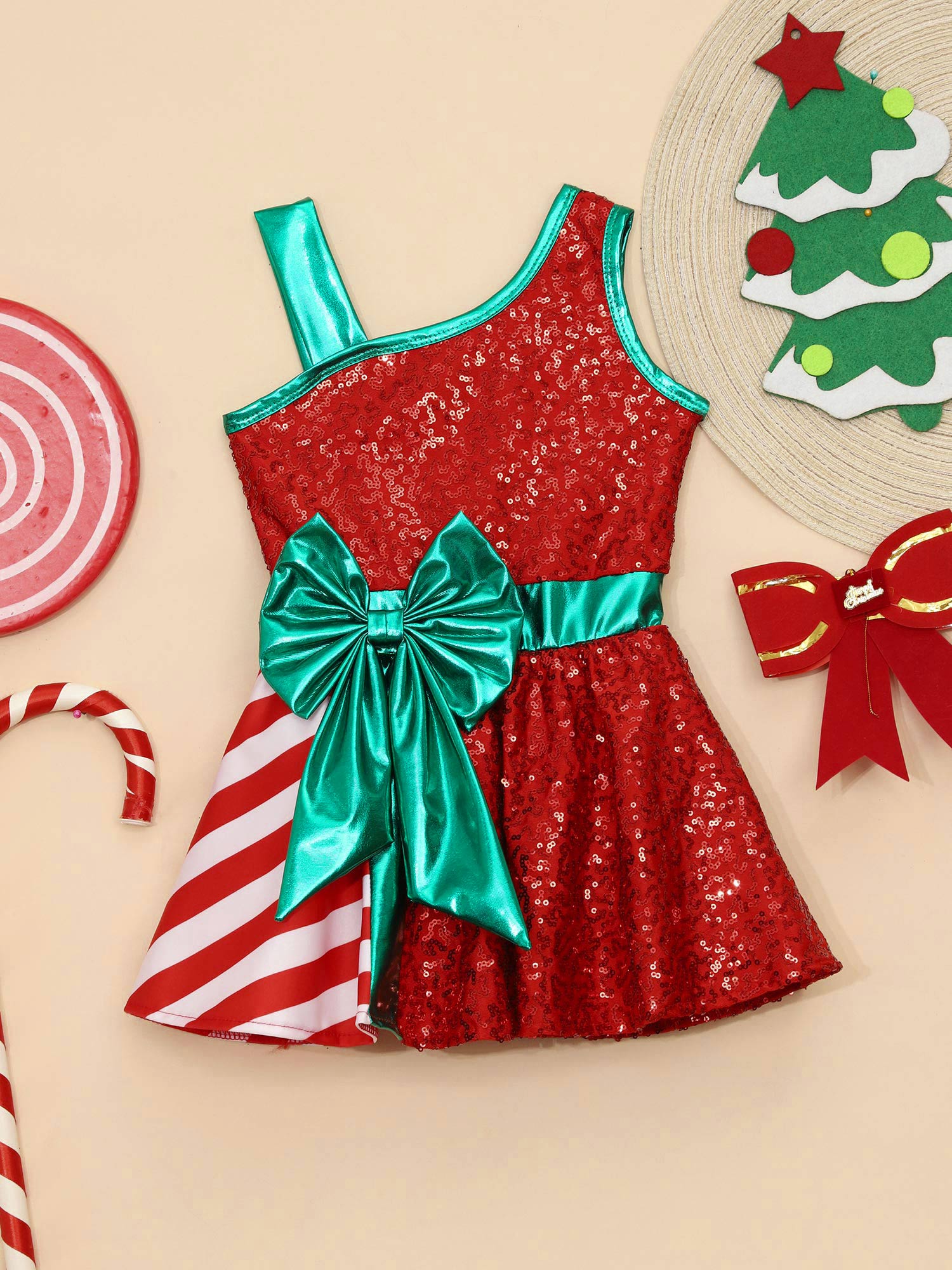Gaun Pesta Natal Anak Perempua - Elf Costume Christmas ulasan dan harga