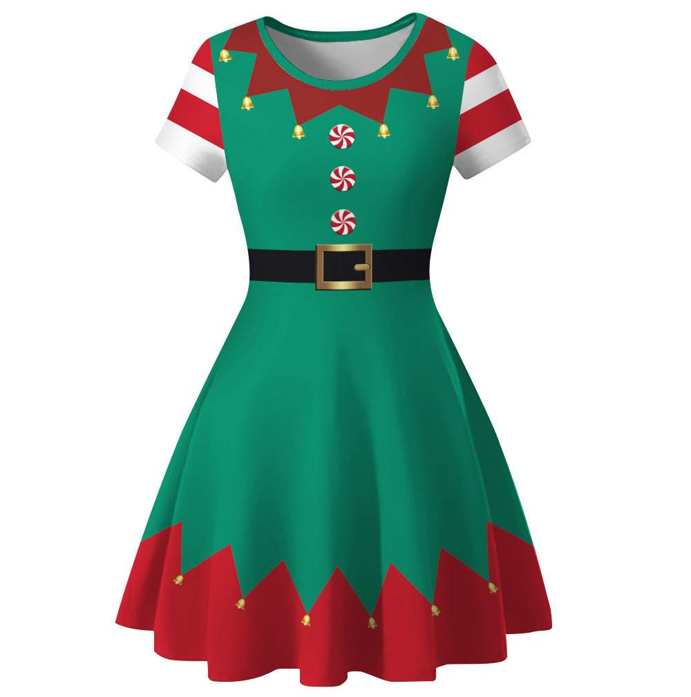 Gaun Mewah Pesta Natal Anak Pe - Elf Costume Christmas ulasan dan harga