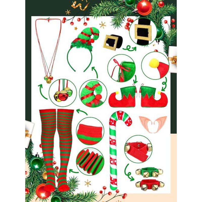 Set Kostum Elf Natal Wanita, G - Elf Costume Christmas ulasan dan harga