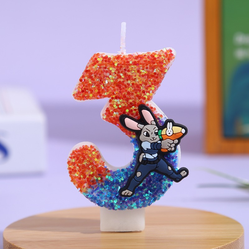 Lilin Ulang Tahun 3D Bertema Z - Holiday Candle Set ulasan dan harga