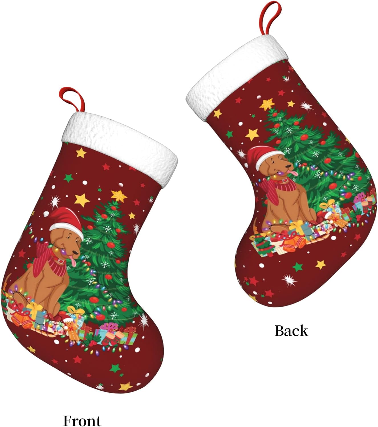 Desain Lampu Natal Anjing 17.7 - Christmas Stocking Hanging ulasan dan harga
