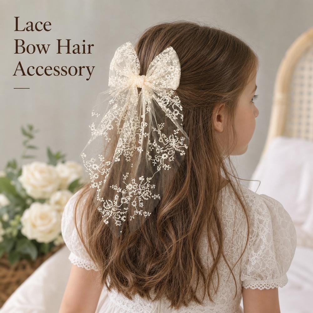 Jepit Rambut Pita Renda Kawaii - Ribbon Bow Gift ulasan dan harga