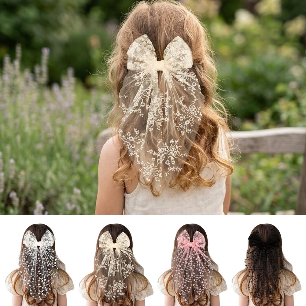 Jepit Rambut Pita Renda Kawaii - Ribbon Bow Gift ulasan dan harga